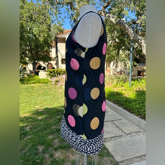 Maeve/Anthropology "Tilde" embroidered metallic shift dress - size L - Picture 3 of 4